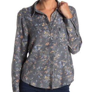 SUSINA Floral Button Front Shirt